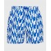 Tommy Hilfiger ανδρικό μαγιό μεσαίου μήκους, σε μπλε χρώμα με άσπρα γράμματα και τσέπες UM0UM02759 0ZP